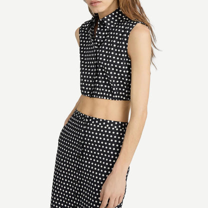 The Polka Dot Top - Black Multi - Galvanic.co