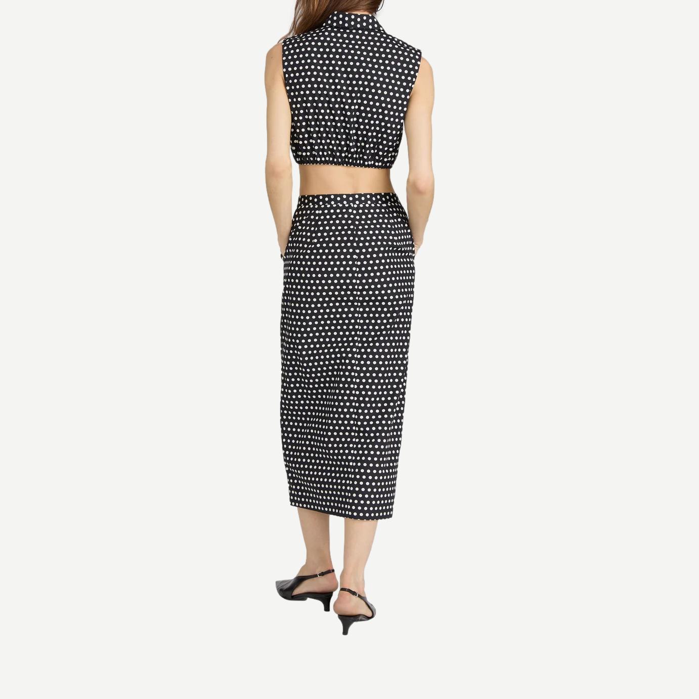 The Polka Dot Skirt - Black Multi - Galvanic.co
