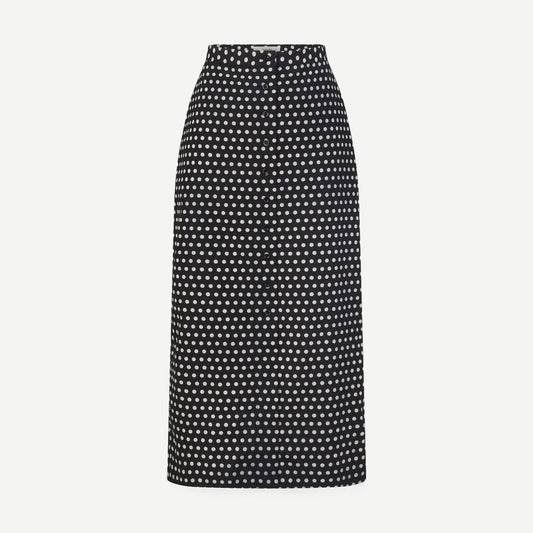 The Polka Dot Skirt - Black Multi - Galvanic.co