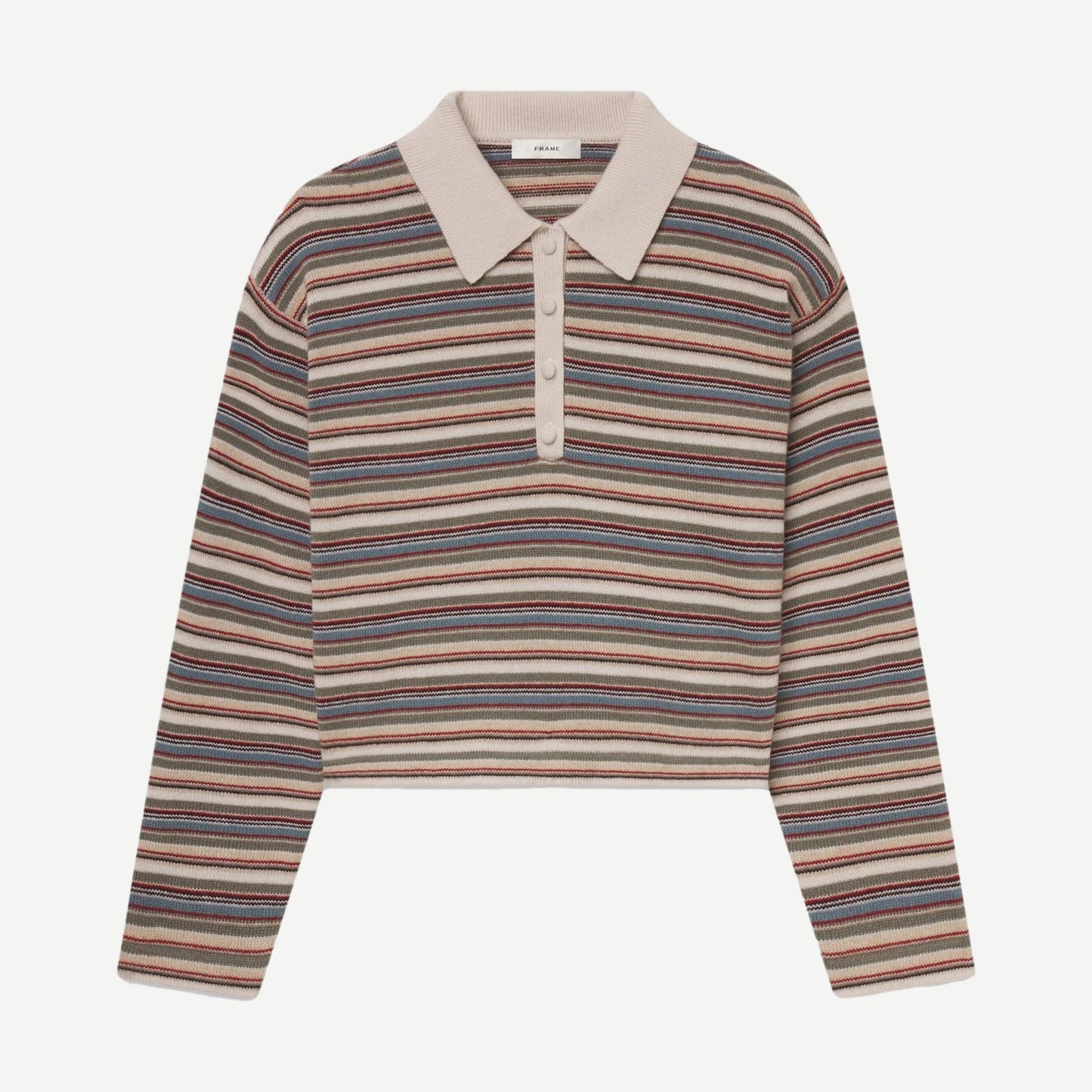 The Quad Polo - Sky Blue Multi Stripe
