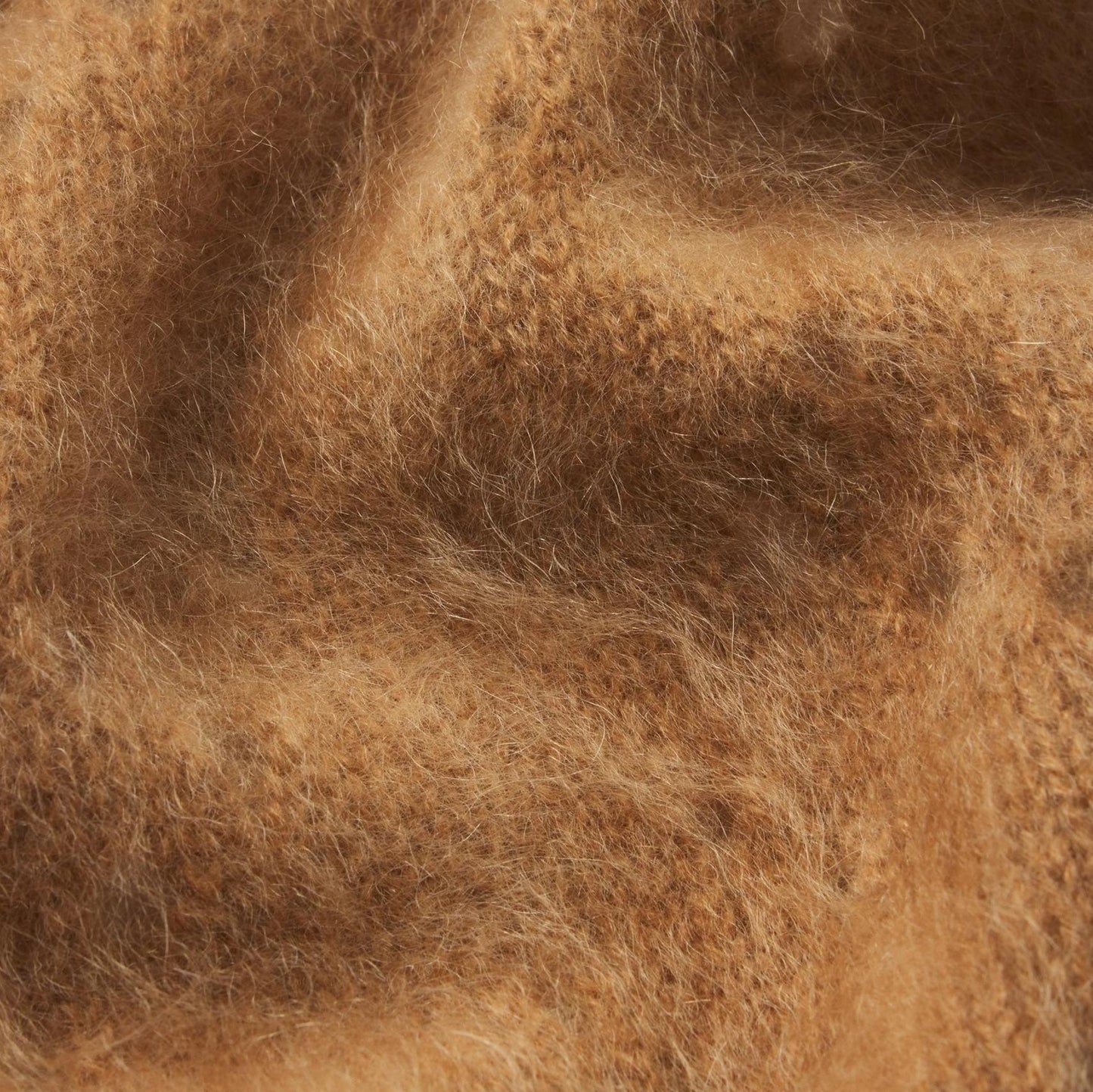 The Cashmere Airy Teddy Cardi - Camel