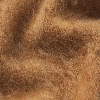 The Cashmere Airy Teddy Cardi - Camel