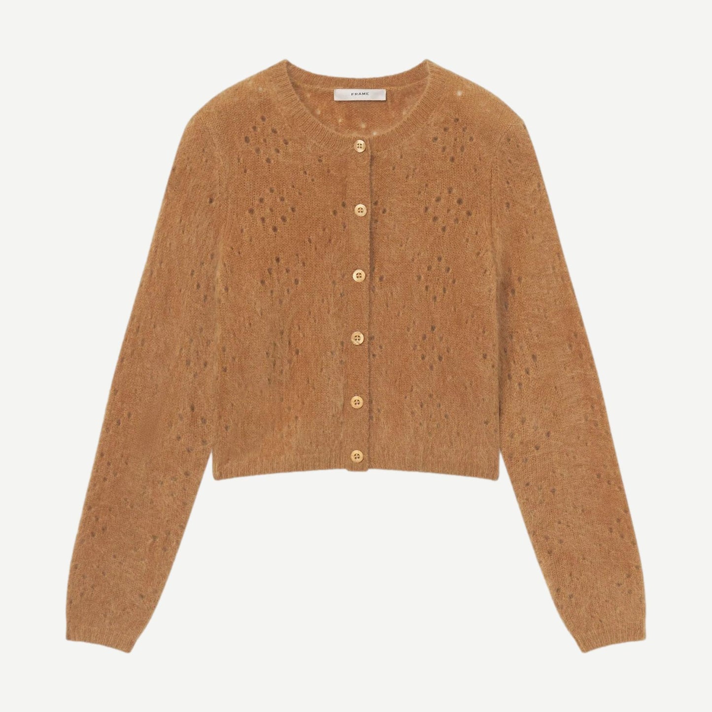 The Cashmere Airy Teddy Cardi - Camel