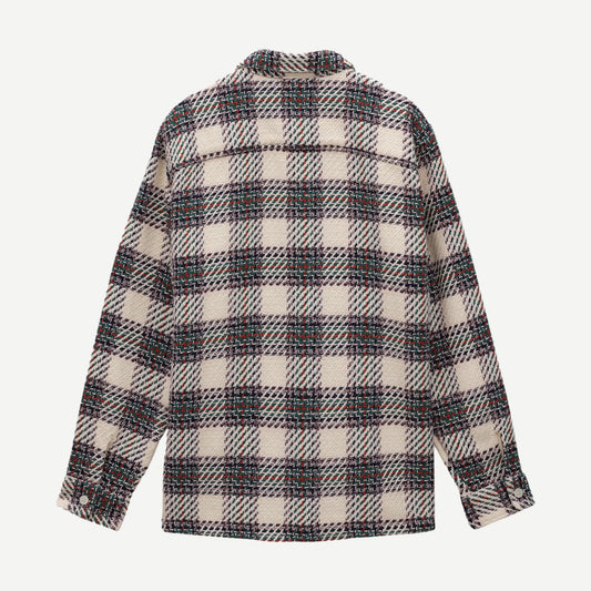 Whiting Overshirt - Hutton Check Ecru/Green