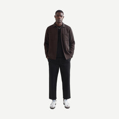 Whiting Overshirt - Stepney Black/Brown - Galvanic.co