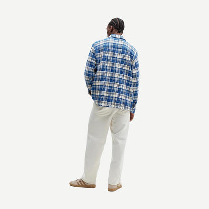 Whiting Shirt Oran Check - Blue/Ecru - Galvanic.co
