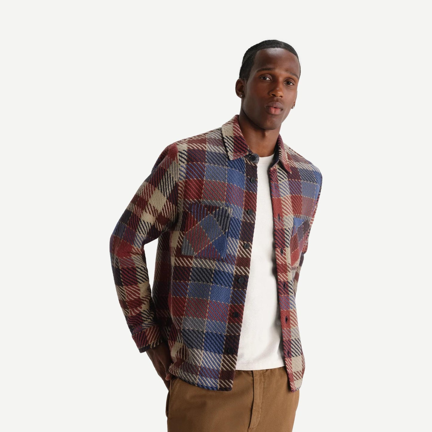 Whiting Overshirt Pike Check - Rust/Multi