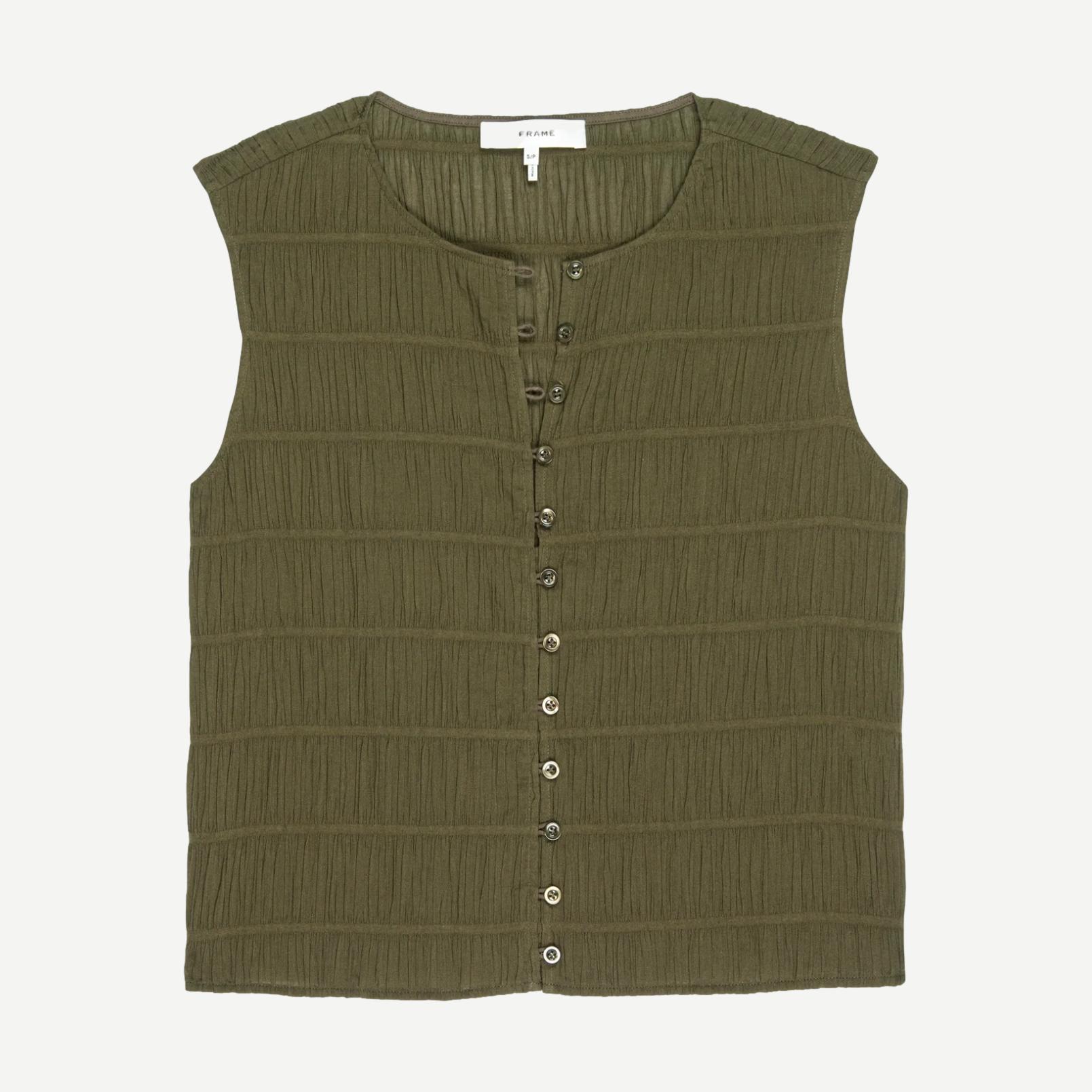 The Smocked Tank - Juniper - Galvanic.co