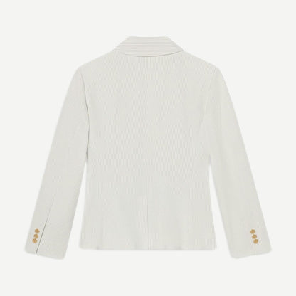 The Seersucker Jacket - Light Chambray Multi - Galvanic.co