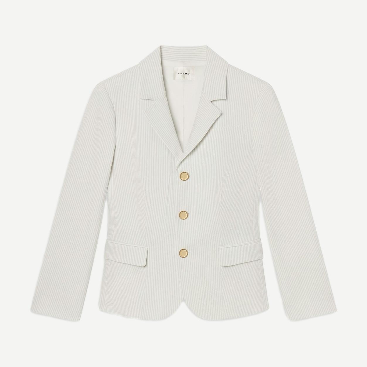 The Seersucker Jacket - Light Chambray Multi - Galvanic.co