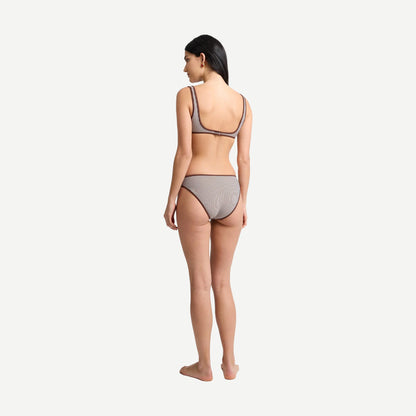 Claire Bikini Top - Brown/White - Galvanic.co