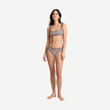 Milly Bikini Bottom -Brown/White - Galvanic.co