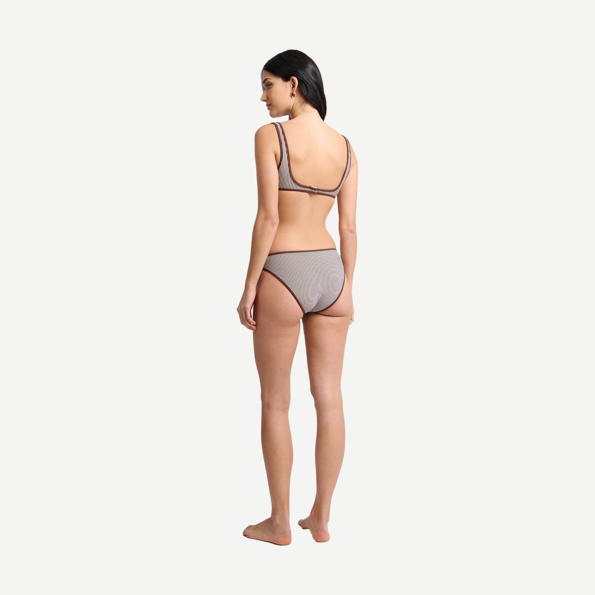 Milly Bikini Bottom -Brown/White - Galvanic.co