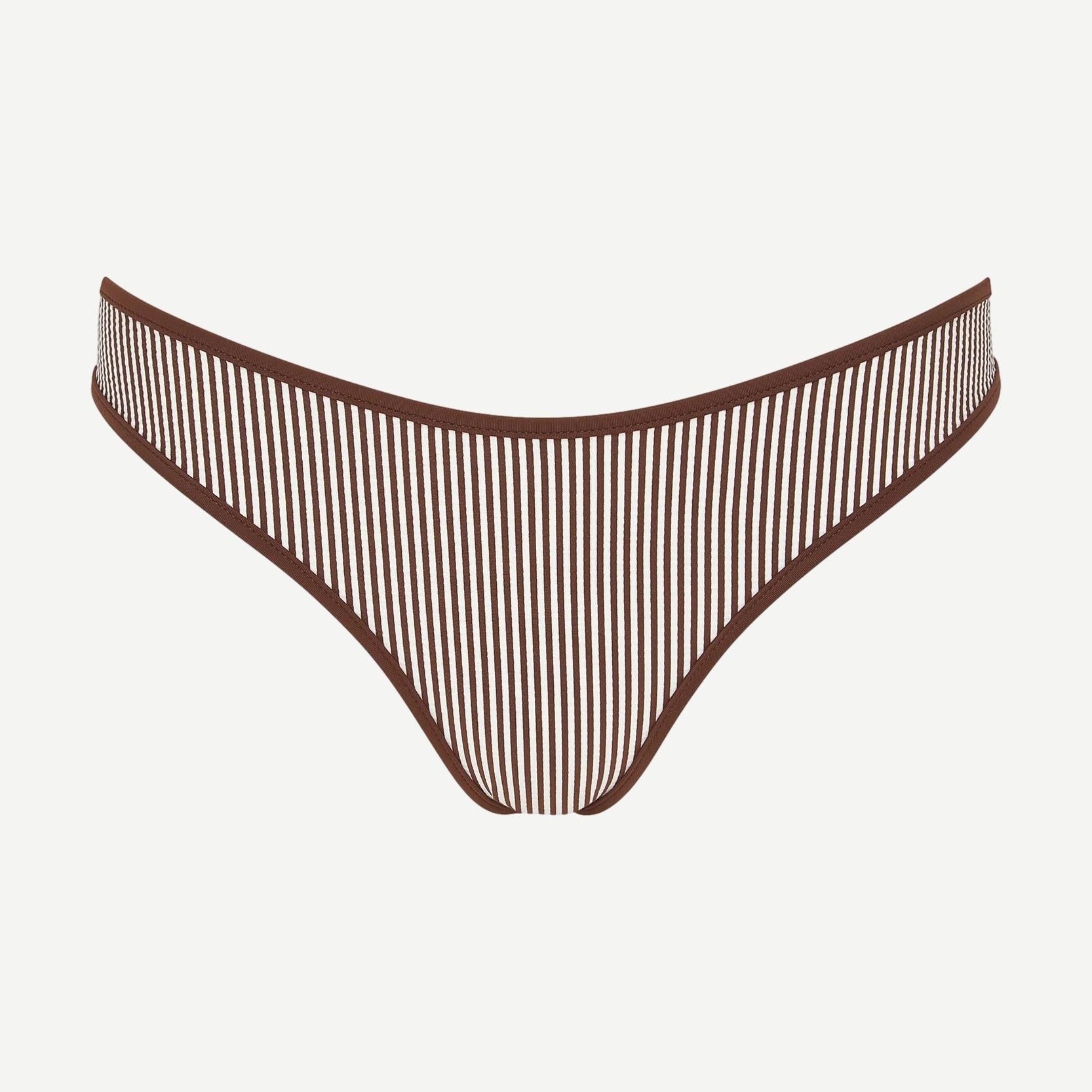 Milly Bikini Bottom -Brown/White - Galvanic.co