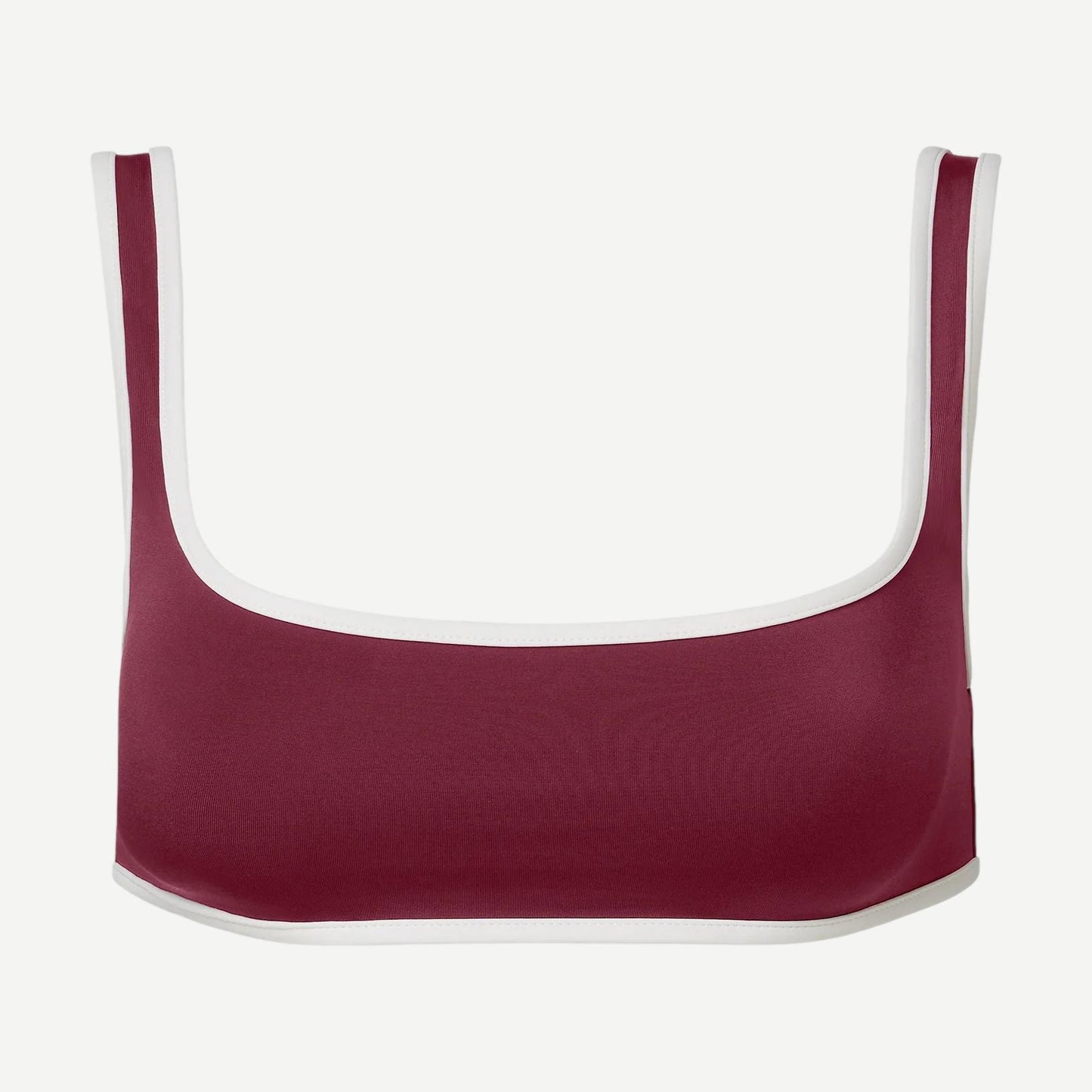 Claire Bikini Top - Dk Cherry/Egret - Galvanic.co