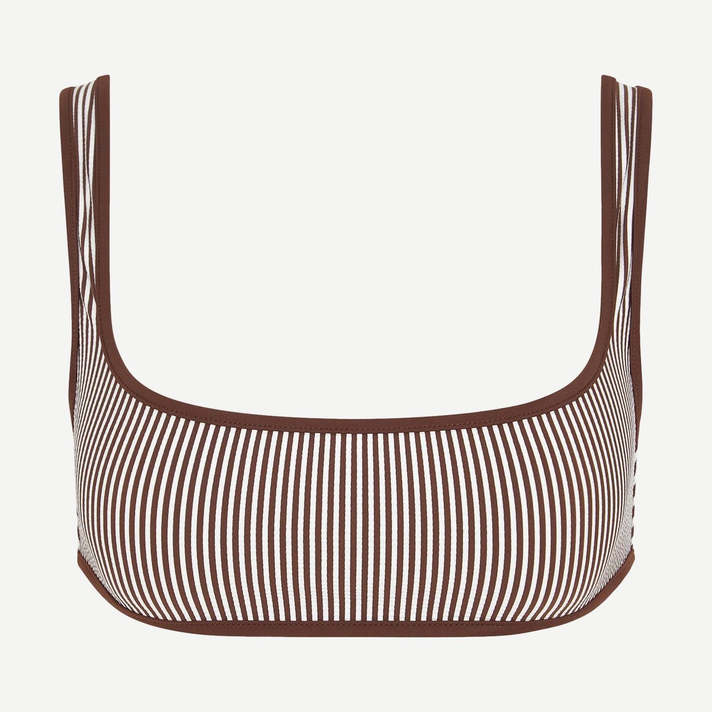 Claire Bikini Top - Brown/White - Galvanic.co