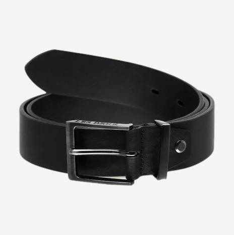 Walker Leather Belt - Black/Black