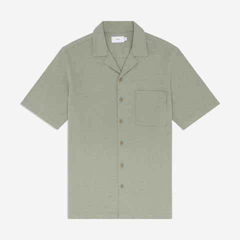 Air linen Camp Shirt - Light Sage - Galvanic.co