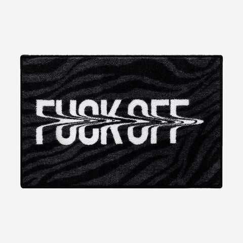 Zebra Print F*CK OFF Mat - Galvanic.co