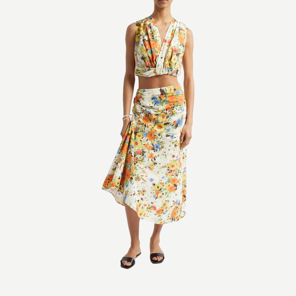 Brooklyn Top - Butter/Poppy Multi - Galvanic.co