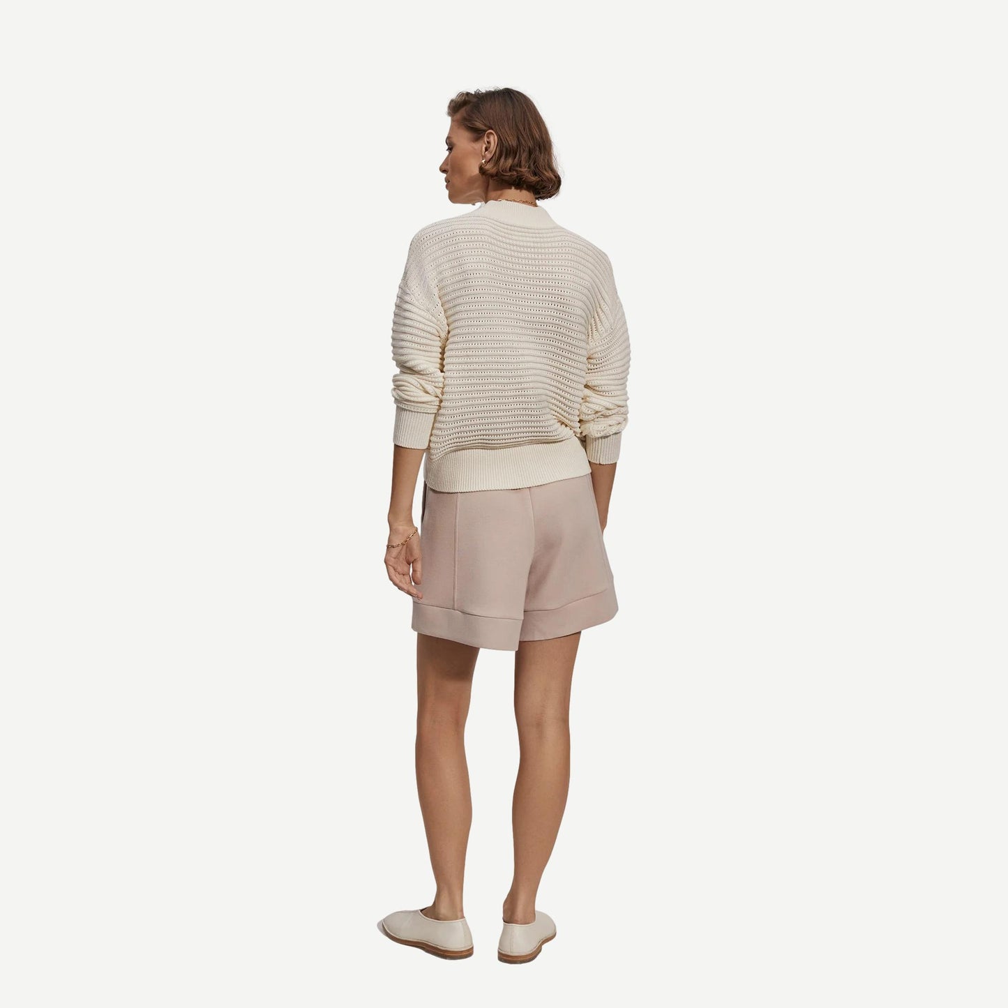 Franco Knit Crew - Egret - Galvanic.co