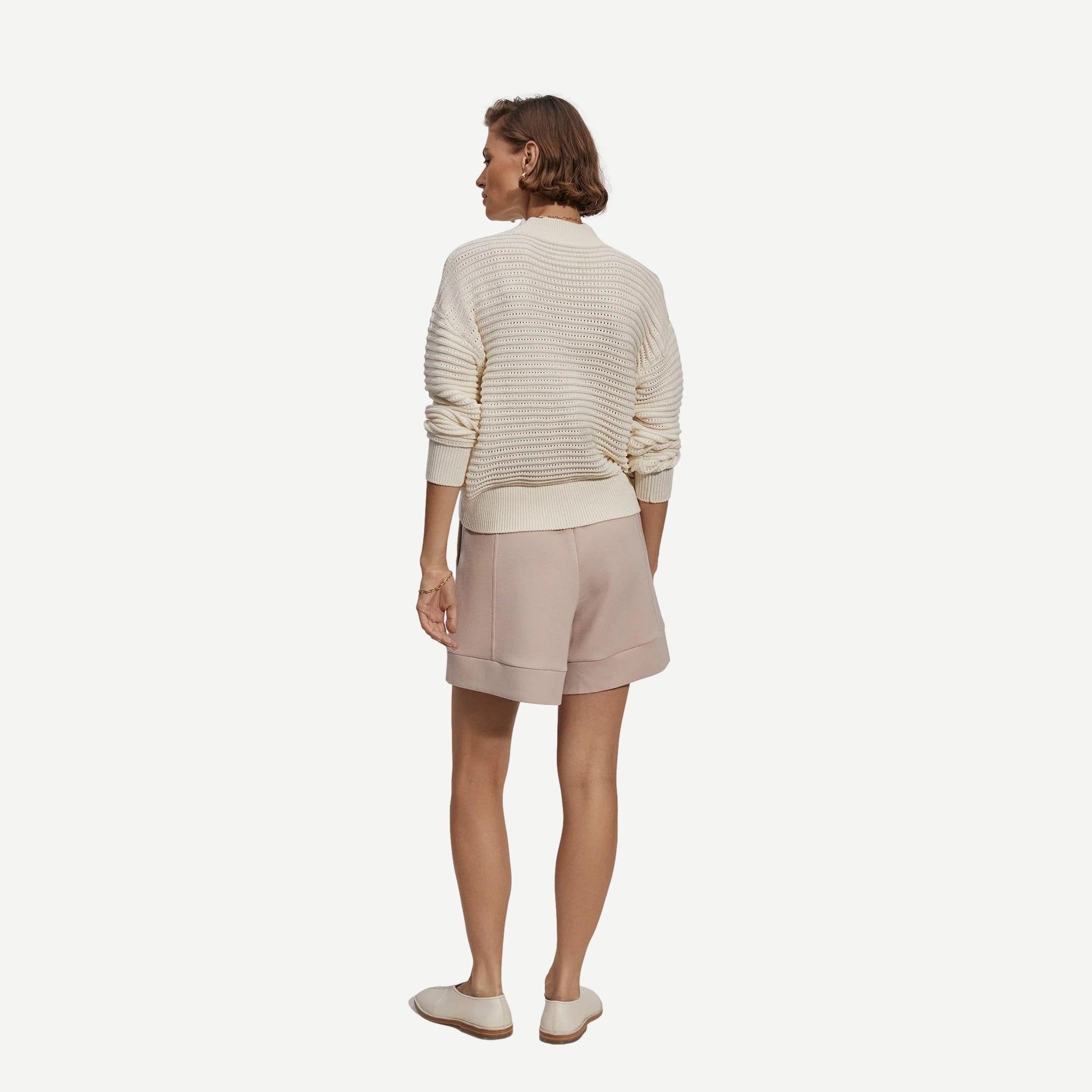 Franco Knit Crew - Egret - Galvanic.co