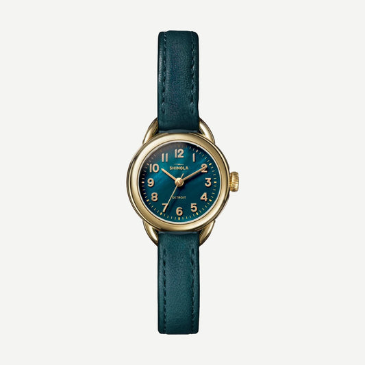 Runabout 3H 25mm - MOP/Emerald Leather