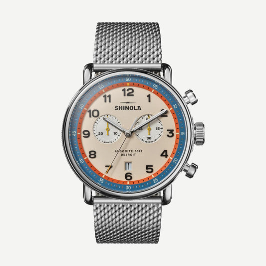 Canfield Model C56 2 Eye Chrono 43MM - Cream
