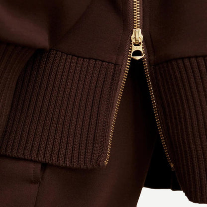 Barker High Neck Sweater - Coffee Bean