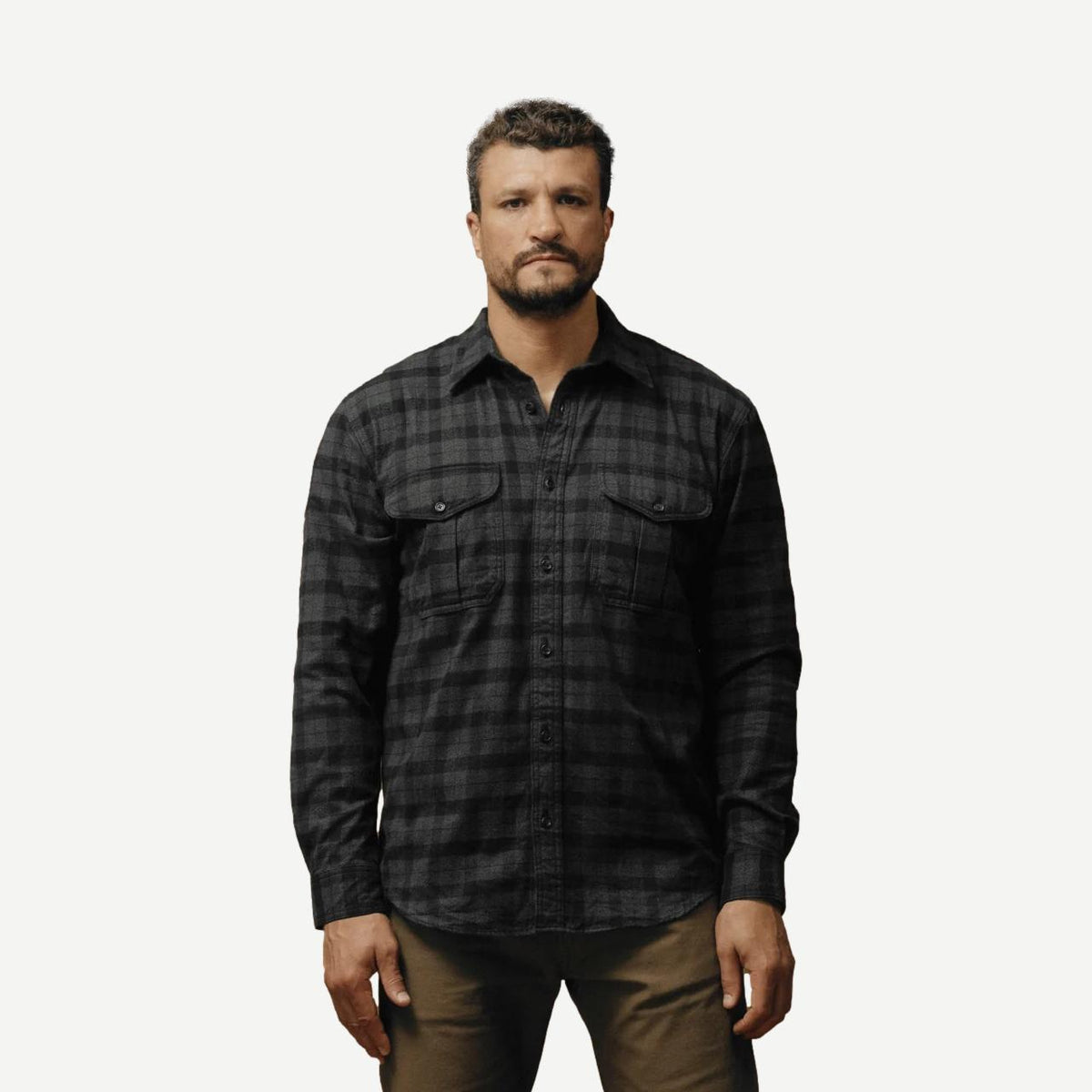 Alaskan Guide Shirt - Heather Black Plaid - Galvanic.co
