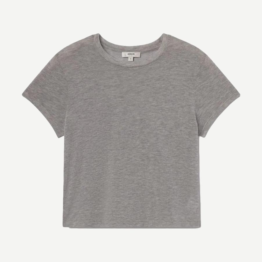Adine Shrunken Tee - Grey Heather - Galvanic.co