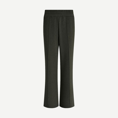 The Wide Leg Pant - Olive Marl
