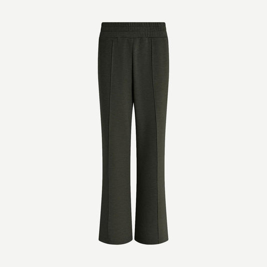 The Wide Leg Pant - Olive Marl