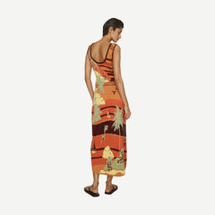 Palm Island Knit Midi Dress - Multi - Galvanic.co