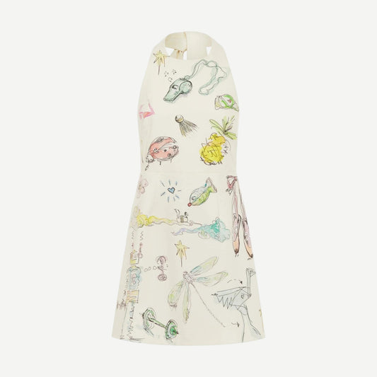 Court Mini Dress - Cream - Galvanic.co