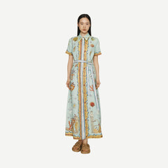 Surrealist Summer Shirt-dress - Multi - Galvanic.co