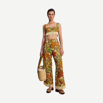 Lana Flare Pant - Multi - Galvanic.co