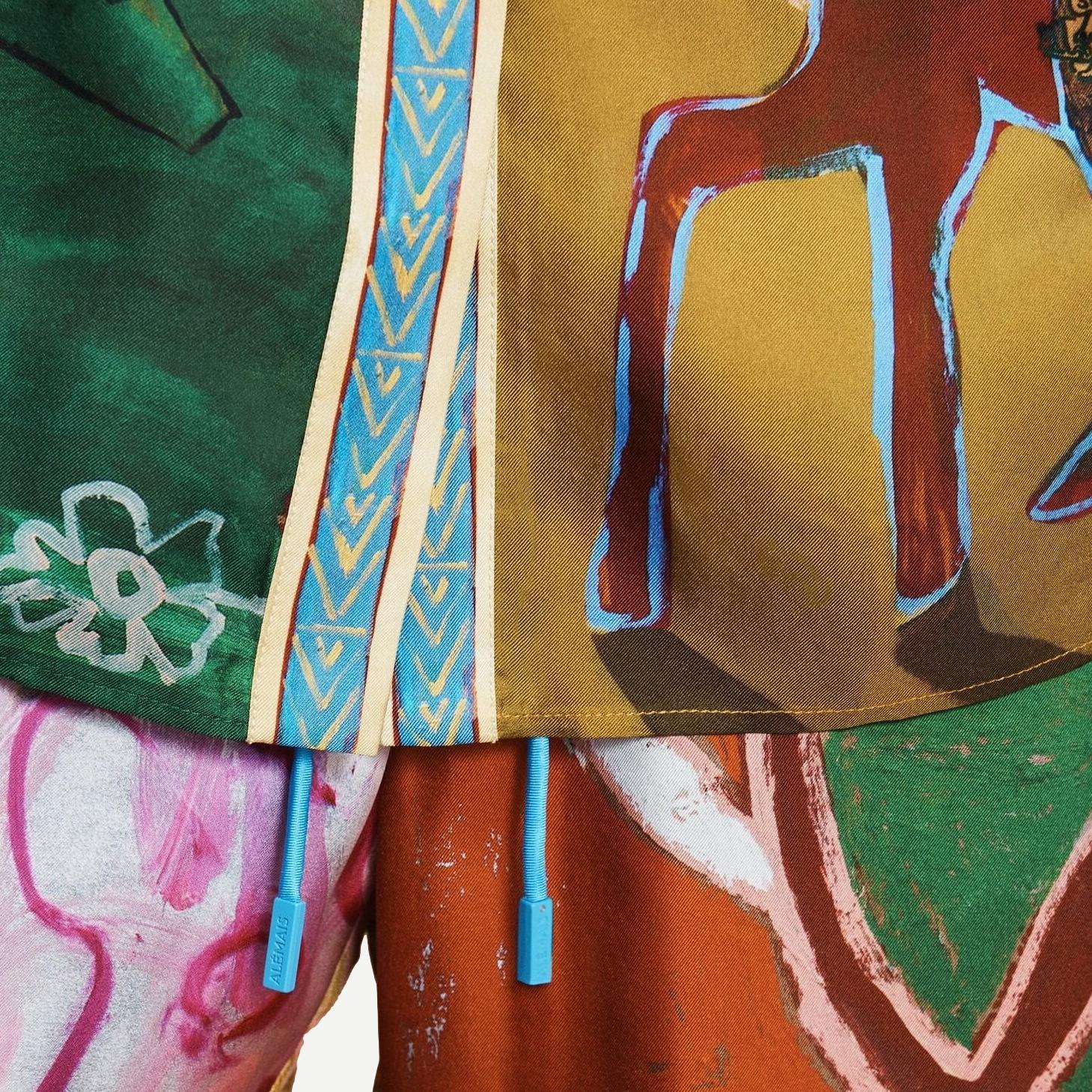 Mlak Silk Pant - Multi - Galvanic.co