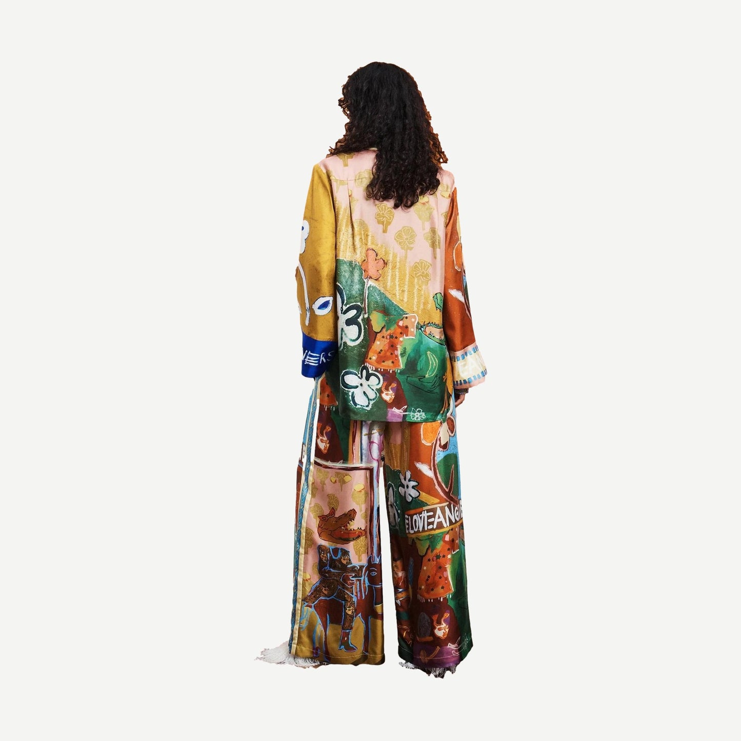 Mlak Silk Pant - Multi - Galvanic.co