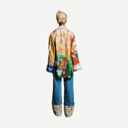 Mlak Silk Shirt - Multi - Galvanic.co