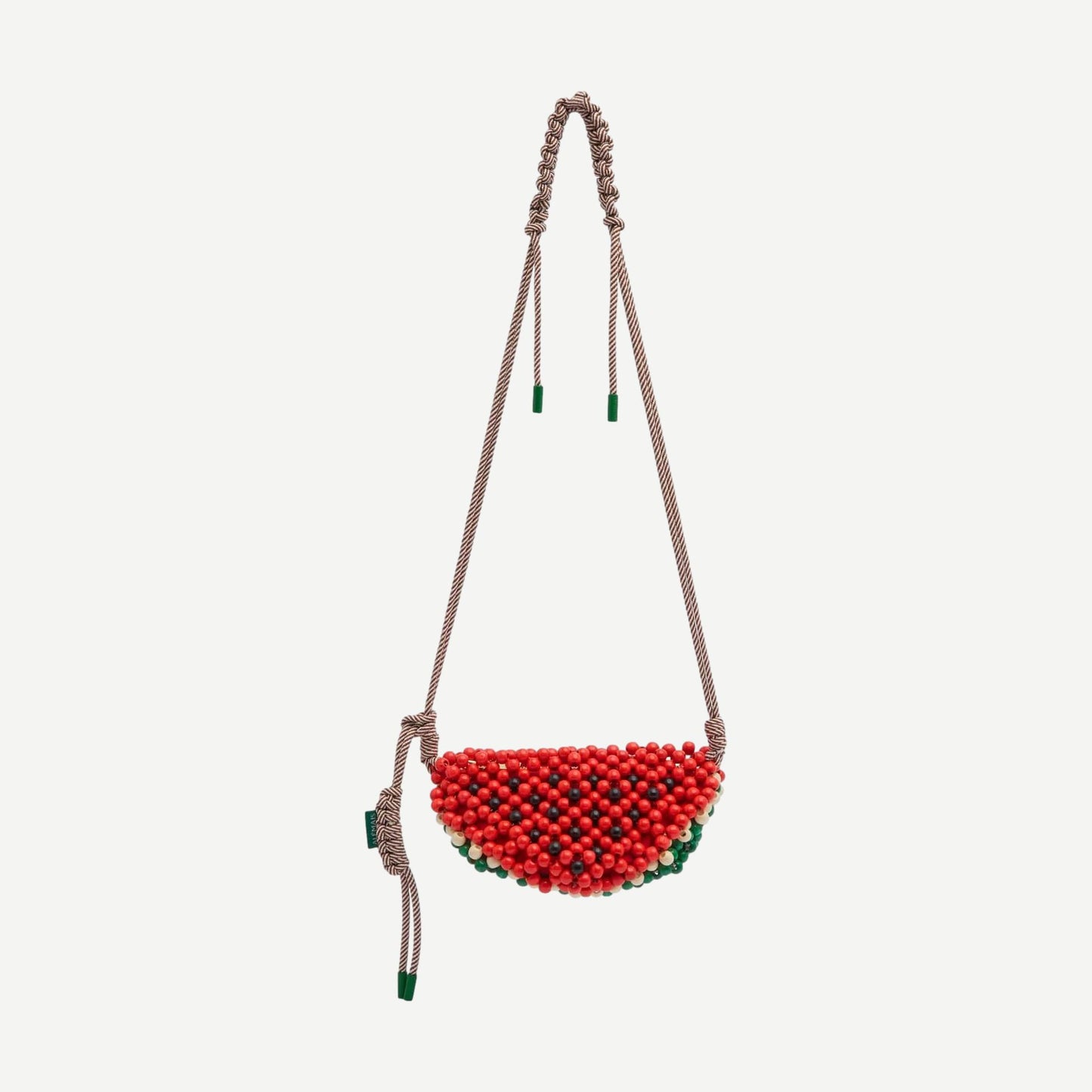 Wood Bead Watermelon Mini Bag - Coral - Galvanic.co