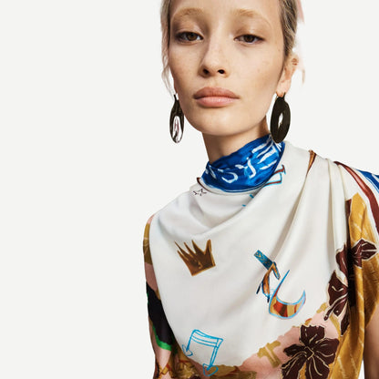 Tangible Love Silk Scarf - Multi