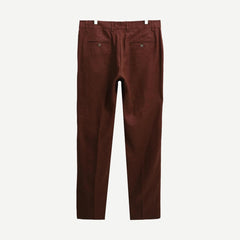 ALP Smart Trouser - Linen Merlot - Galvanic.co