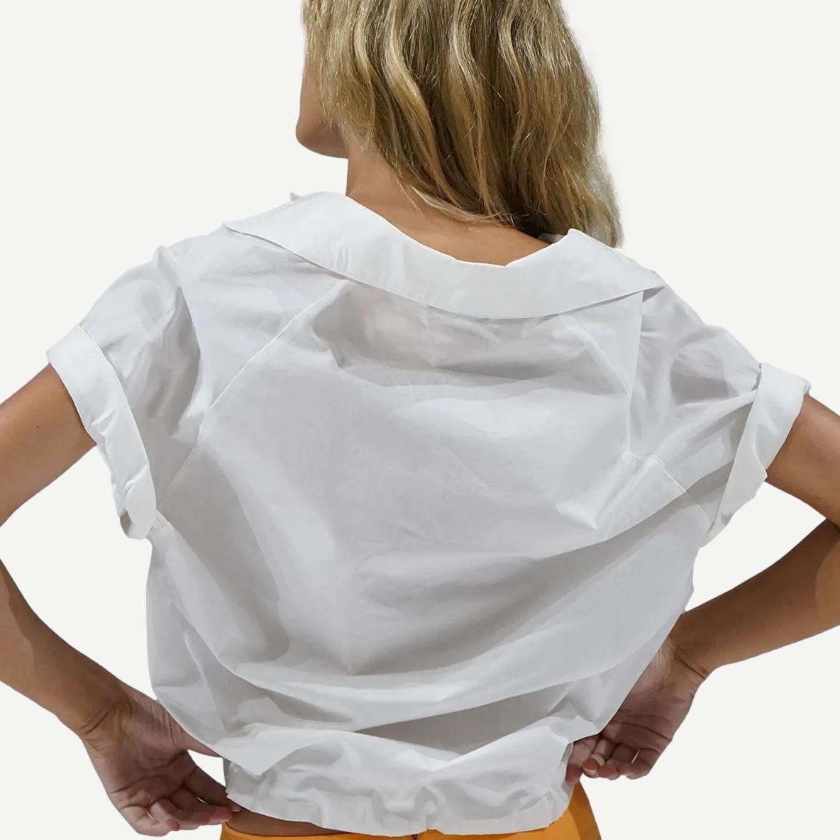 Alpine Short Sleeve Button Up - White - Galvanic.co