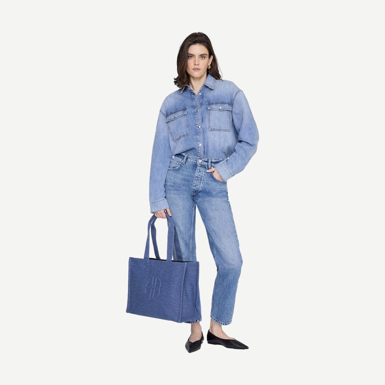 Lara Tote - Cascade Blue - Galvanic.co