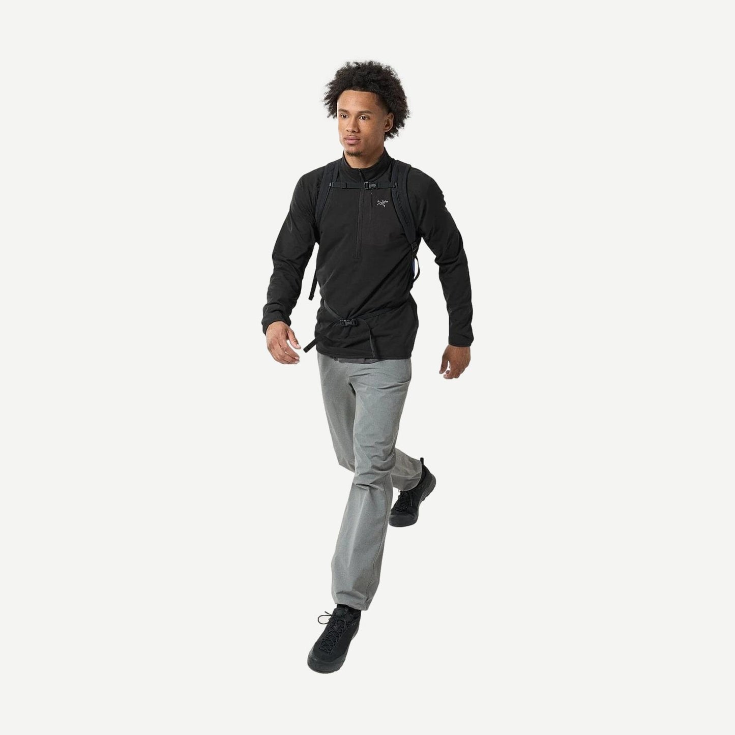 Delta 1/2 Zip M - Black - Galvanic.co