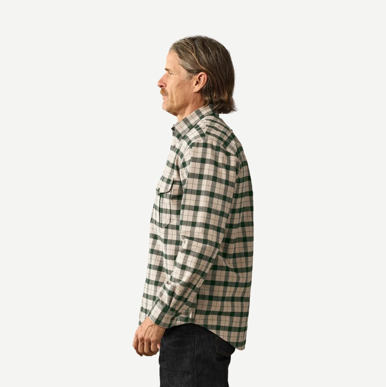Alaskan Guide Shirt - Oatmeal / Pine Plaid - Galvanic.co