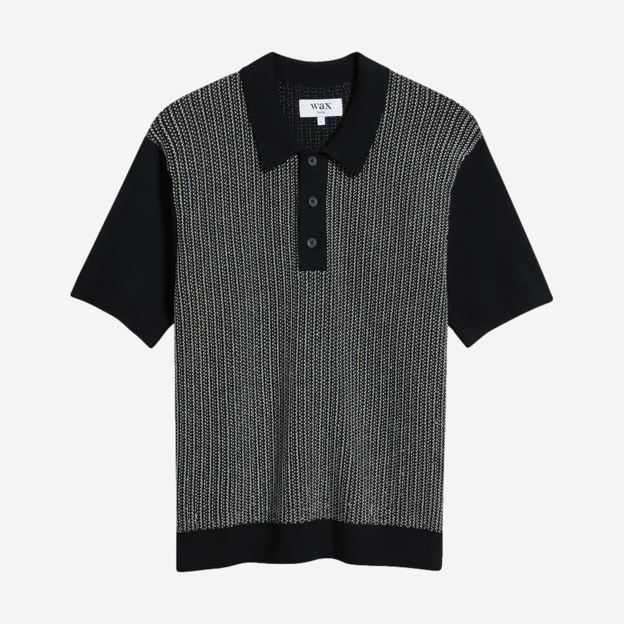 Turin Polo Multi Stripe - Navy - Galvanic.co
