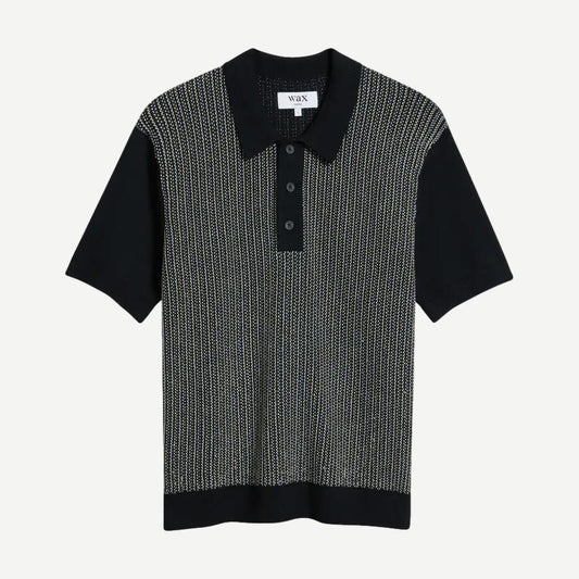 Turin Polo Multi Stripe - Navy - Galvanic.co