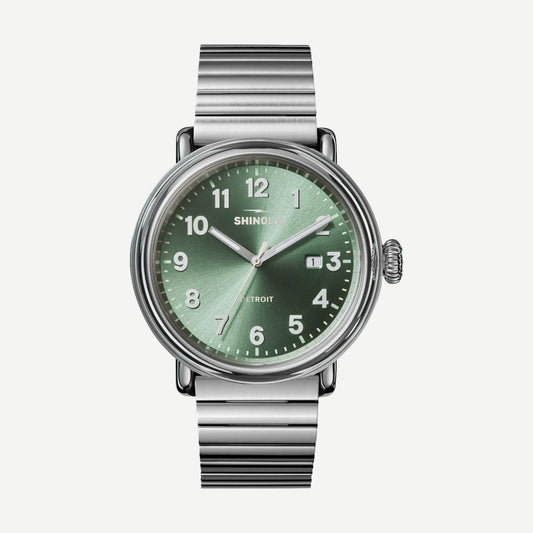 Detrola 3HD 41mm - Silver/Cypress Green